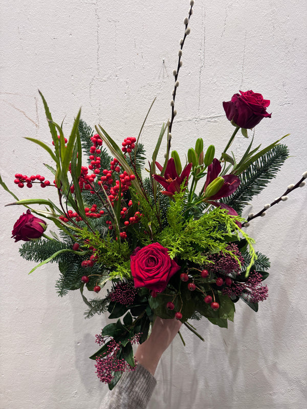 'Rudolph' - Red Christmas bouquet