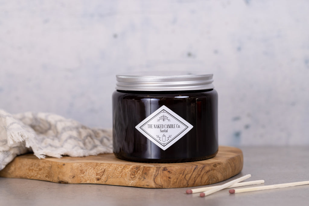 Naked Candle - Santal (Lemon, lime, musk, sandalwood and amber)