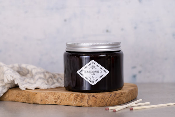 Naked Candle - Santal (Lemon, lime, musk, sandalwood and amber)