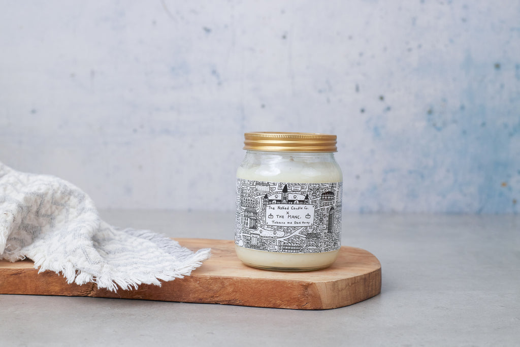 Naked Candle - Tobacco & Dark Honey (Tobacco leaf, leather, cacao and vanilla.)