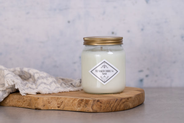 Naked Candle - Santal (Lemon, lime, musk, sandalwood and amber)