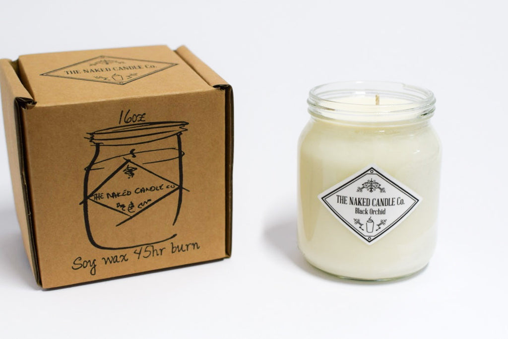 Naked Candle - Black Orchid (Jasmine, blackcurrant, amber, sandalwood and vanilla.)