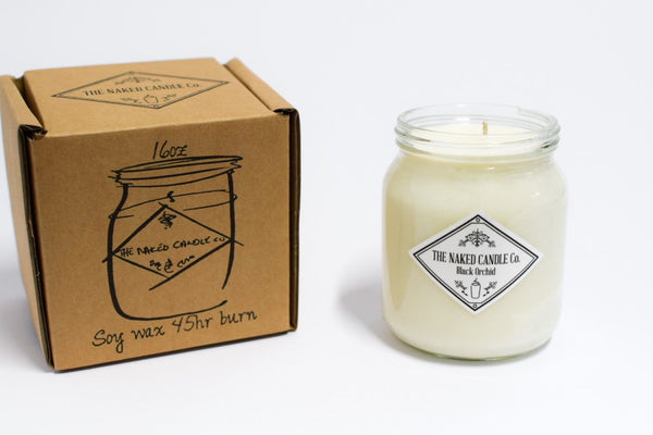 Naked Candle - Black Orchid (Jasmine, blackcurrant, amber, sandalwood and vanilla.)