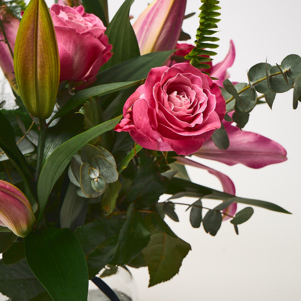 Northern Flower House — Pink (Pink lilies / Pink roses / Eucalyptus / Ferns)