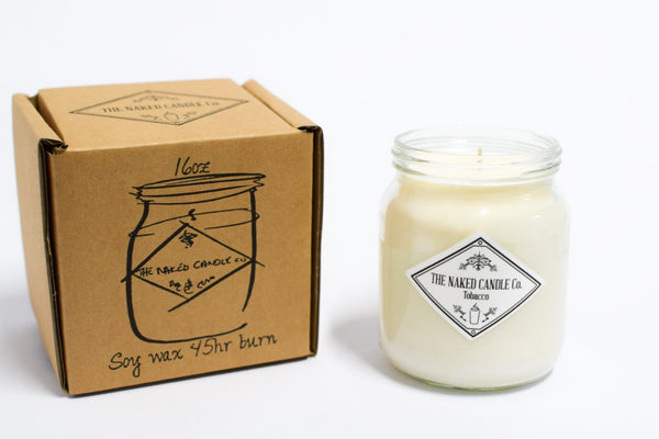 Naked Candle - Tobacco (Tobacco leaf, leather, cacao and vanilla.)